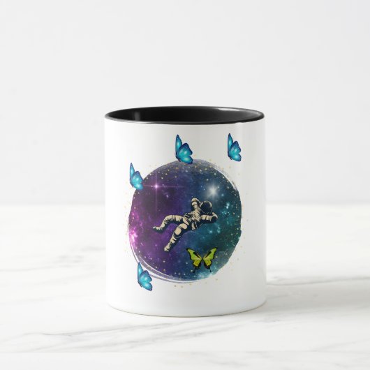 Mug astronaute et papillon (Centre)
