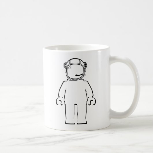 Mug Astronaute Minifig de style de Banksy (Droite)