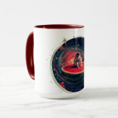 Mug Astronaute Pastèque Espace (Devant gauche)