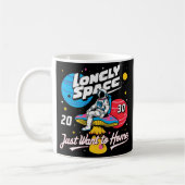 Mug astronaute spatial solitaire (Gauche)