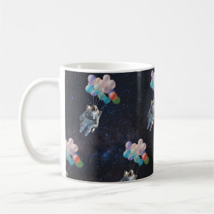 Mug Astronaute Stars & Space Colorful Balloons