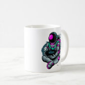 Mug Astronaute tenant le Trou Noir (Devant droit)