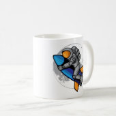 Mug Astronaute vers la Lune (Devant droit)