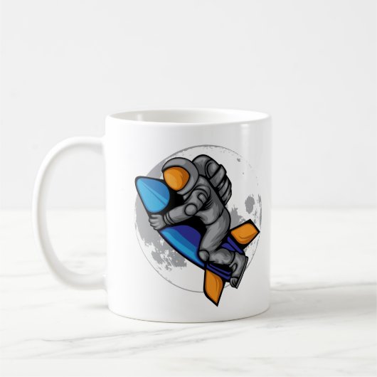 Mug Astronaute vers la Lune (Gauche)