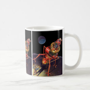Mug Astronaute Vintage en science-fiction avec Robot A