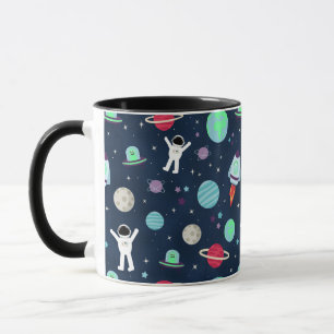 Mug Astronautes Planètes Fusées et Aliens