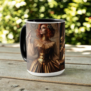 Mug Astronome en or victorien Steampunk