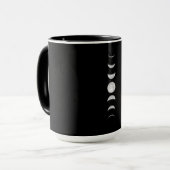 Mug Astronomie Cool des phases de la lune (Devant gauche)