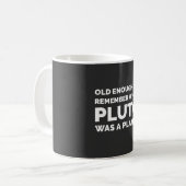 Mug Astronomie drôle Rappelez-vous Pluton (Devant gauche)