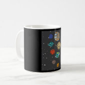 Mug Astronomie Système Solaire Planètes Univers (Devant gauche)