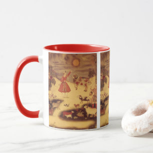 Mug Astronomie Vintage, Art Céleste Asiatique Antique