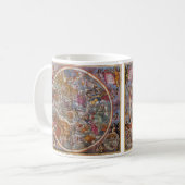 Mug Astronomie vintage, Carte des constellations chrét (Devant gauche)