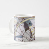 Mug Astronomie vintage, Céleste par Andreas Cellarius (Devant gauche)