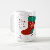 Mug Atelier de Craft Dodo Chaussette de Noël Mignonne (Devant gauche)