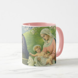 Mug Atelier de Joseph avec Marie et Bébé Jésus