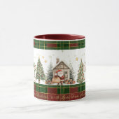 Mug Atelier père Noël Elfes Red Green Christmas Tartan (Centre)