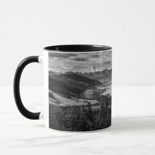 Mug Athabasca Lookout, Monochrome Scenery Photography (Gauche)