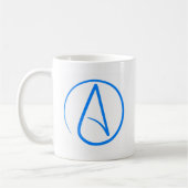 Mug Athée bleu A (Gauche)