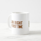 Mug Athée : Droite née la première fois (Devant gauche)