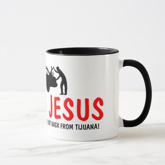 Mug Athée drôle j'ai trouvé Jésus (Droite)