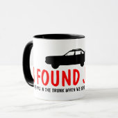 Mug Athée drôle j'ai trouvé Jésus (Devant gauche)