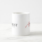 Mug Athée (lettre d'écarlate) (Centre)