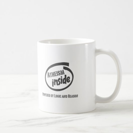 Mug Atheism Inside Powred by logic and reason (Droite)