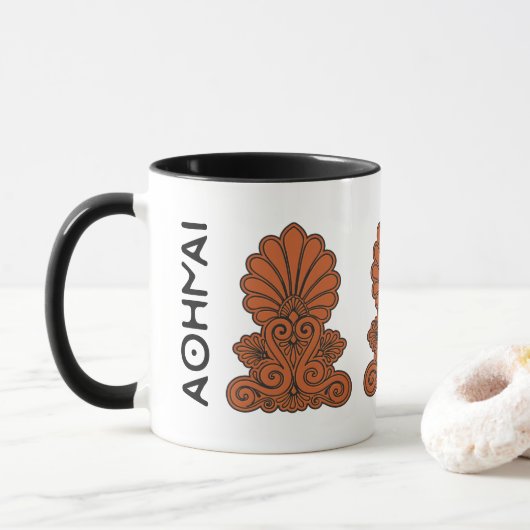 Mug Athènes Akrokeramo (Antique grec antique) (Avec donut)