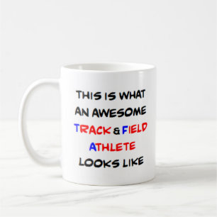 Mug athlète de piste et de terrain, génial