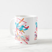 Mug Athlètes Extrêmes de Parcours Cool Parcouring (Devant gauche)