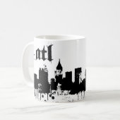 Mug ATL mis dessus pour votre conception de ville (Devant gauche)