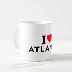 Mug Atlanta États-Unis Amérique USA ville amour cœur