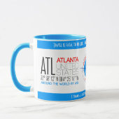 Mug Atlanta, États-Unis élégant (Gauche)