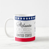 Mug Atlanta, Géorgie, États-Unis élégant (Gauche)