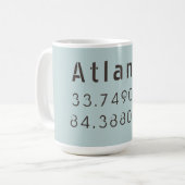 Mug Atlanta Latitude & Longitude (Devant gauche)
