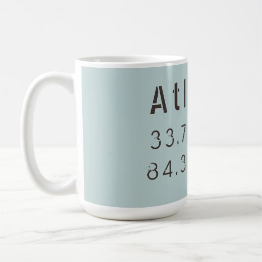 Mug Atlanta Latitude & Longitude (Gauche)