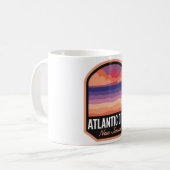 Mug Atlantic City Beach NJ Retro Sunset (Devant gauche)