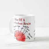 Mug Atlas de cerveau d'étudiant en droit (Devant gauche)