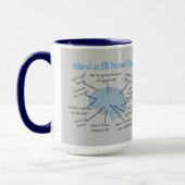 Mug Atlas du cerveau d'une infirmière (Gauche)
