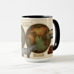 Mug Atlas du voyageur du monde néo-victorien