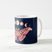 Mug Atlas Moth Night Sky Cosmos Moon Phase | Boho Art (Devant droit)