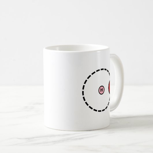 Mug Atome d'hydrogène (Devant droit)
