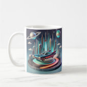 Mug Atomic Futuristic Big Fins Coupe Car (Gauche)