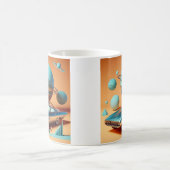 Mug Atomic Futuristic Sky View Cruiser Car  (Centre)