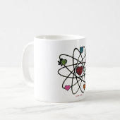 Mug Atomic Saint-Valentin Cœurs Imprimés Léopard (Devant gauche)