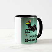 Mug Atomique Futuriste Le Leaping Cat Lounge (Devant droit)