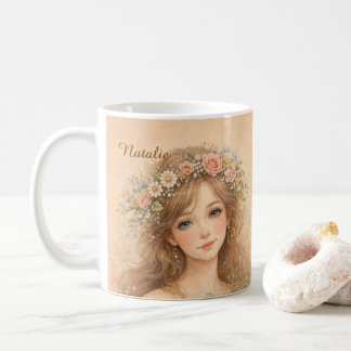 Mug Att votre photo et nom Peinture à l'aquarelle Mign