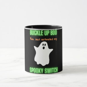 Mug Attache-toi, fantôme d'Halloween, interrupteur eff