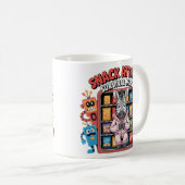 Mug Attaque de Gourmandise Mode Survie Zèbre Drôle (Devant droit)