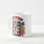 Mug Attaque de Gourmandise Mode Survie Zèbre Drôle (Devant gauche)